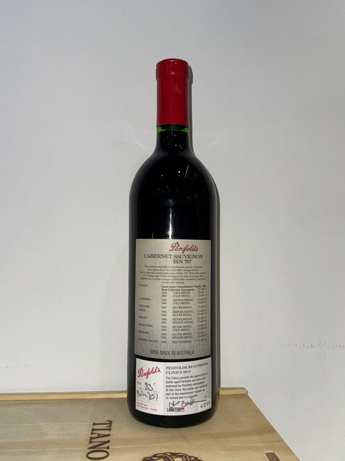 1983 Penfolds Bin 707 Cabernet Sauvignon 750ml (Clinic 2014)
